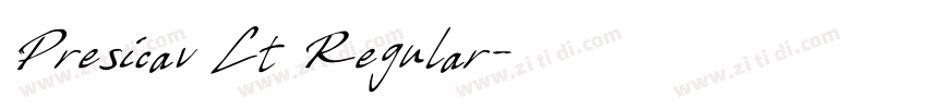 Presicav Lt Regular字体转换
